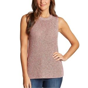 Ella Moss pink sleeveless sweater tank top size small